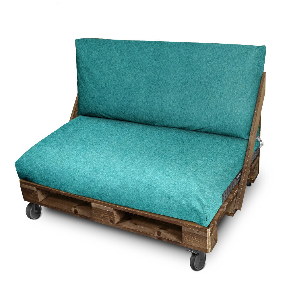 Cuscino per pallet in Similpelle da Esterno Patagonia Turchese (1)