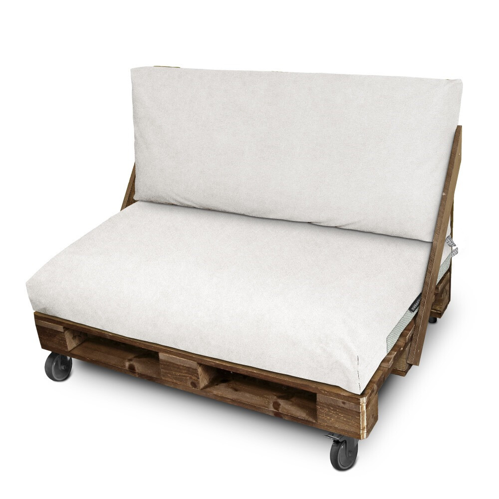 Cuscino per pallet in Similpelle da Esterno Patagonia Bianco (1)