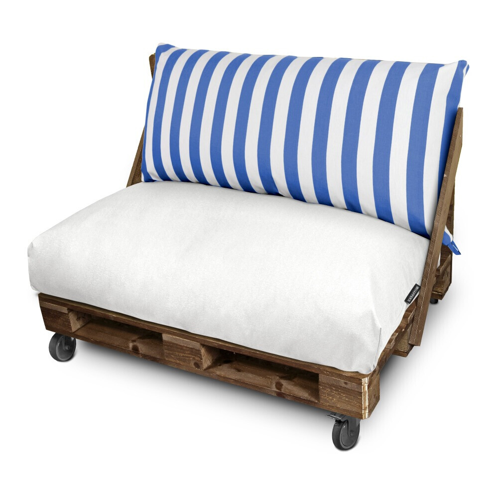 Cuscino per Pallet Toldotex Bianco - Blu (1)