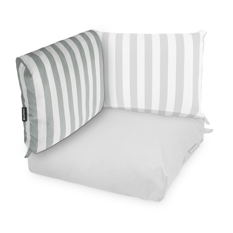 Cuscino per Pallet Toldotex Bianco - Grigio (2)