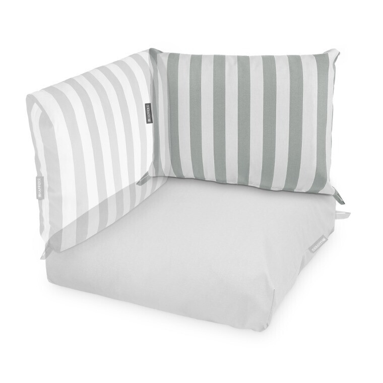 Cuscino per Pallet Toldotex Bianco - Grigio (2)