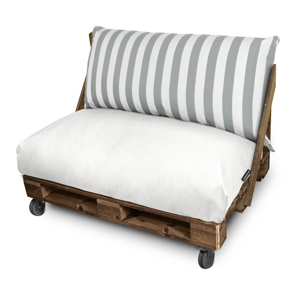 Cuscino per Pallet Toldotex Bianco - Grigio (1)