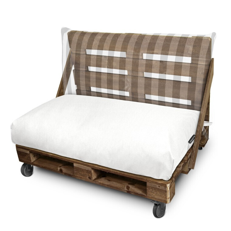 Cuscino per Pallet Toldotex Bianco - Blu (2)