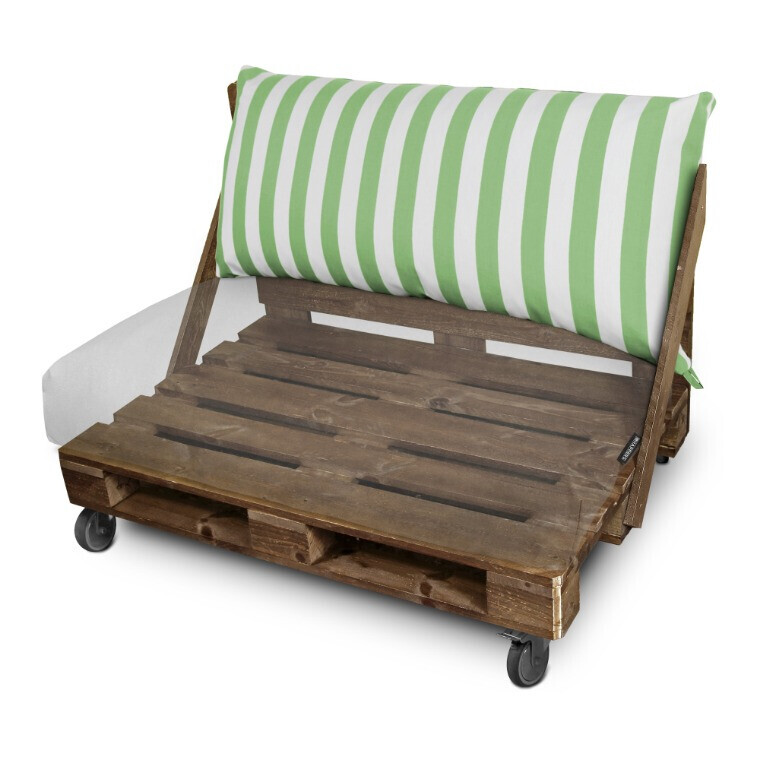 Cuscino per Pallet Toldotex Bianco - Verde (2)