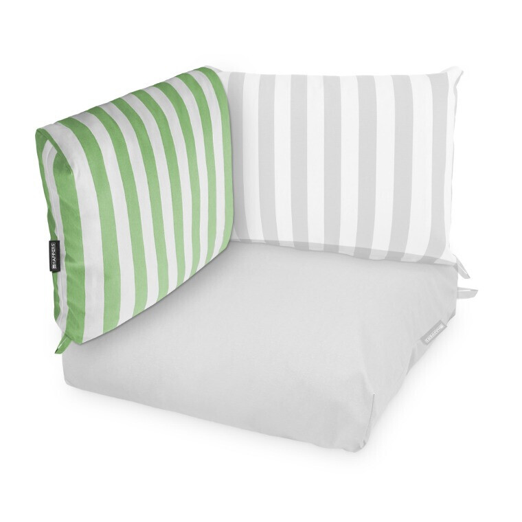 Cuscino per Pallet Toldotex Bianco - Verde (2)
