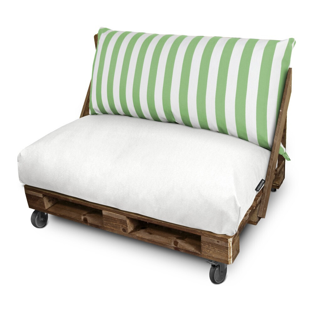 Cuscino per Pallet Toldotex Bianco - Verde (1)