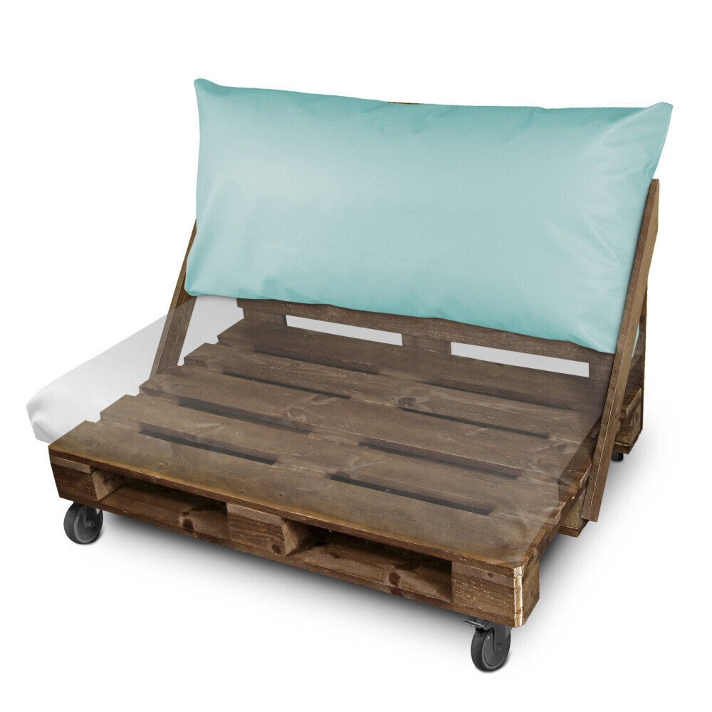 Cuscino per pallet in Similpelle da Esterno Cielo blu (2)