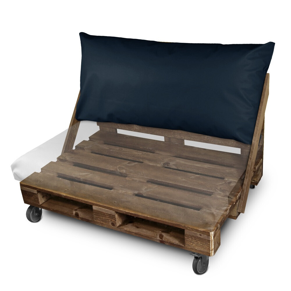 Cuscino per pallet in Similpelle da Esterno Blu scuro (2)