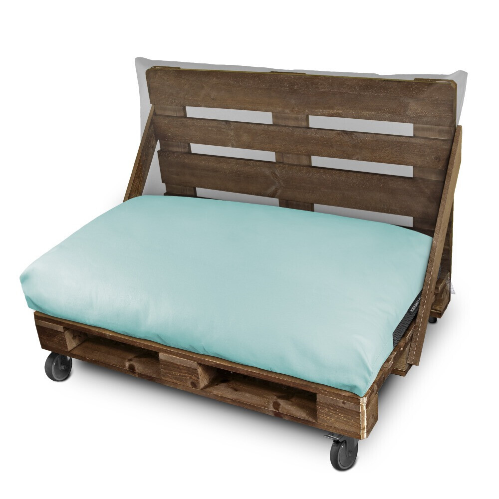 Cuscino per pallet in Similpelle da Esterno Cielo blu (3)