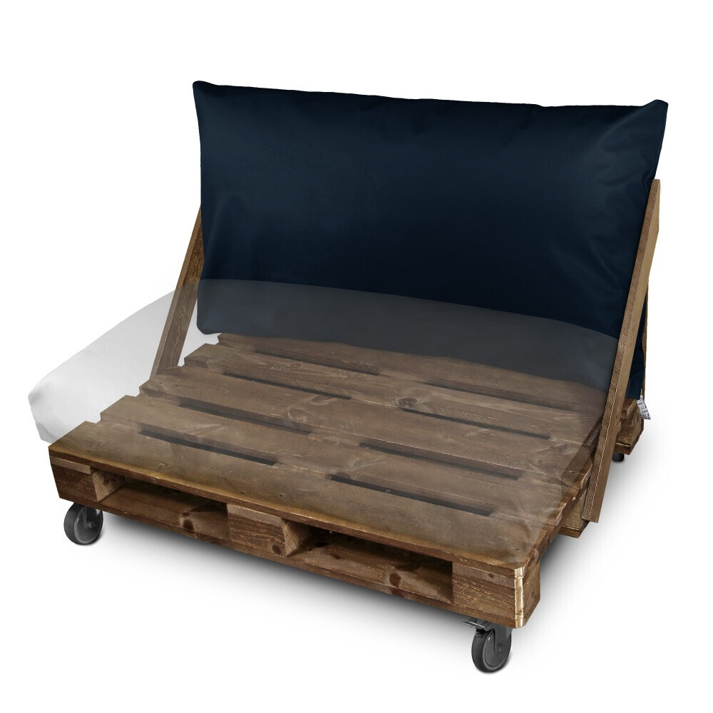 Cuscino per pallet in Similpelle da Esterno Blu scuro (2)