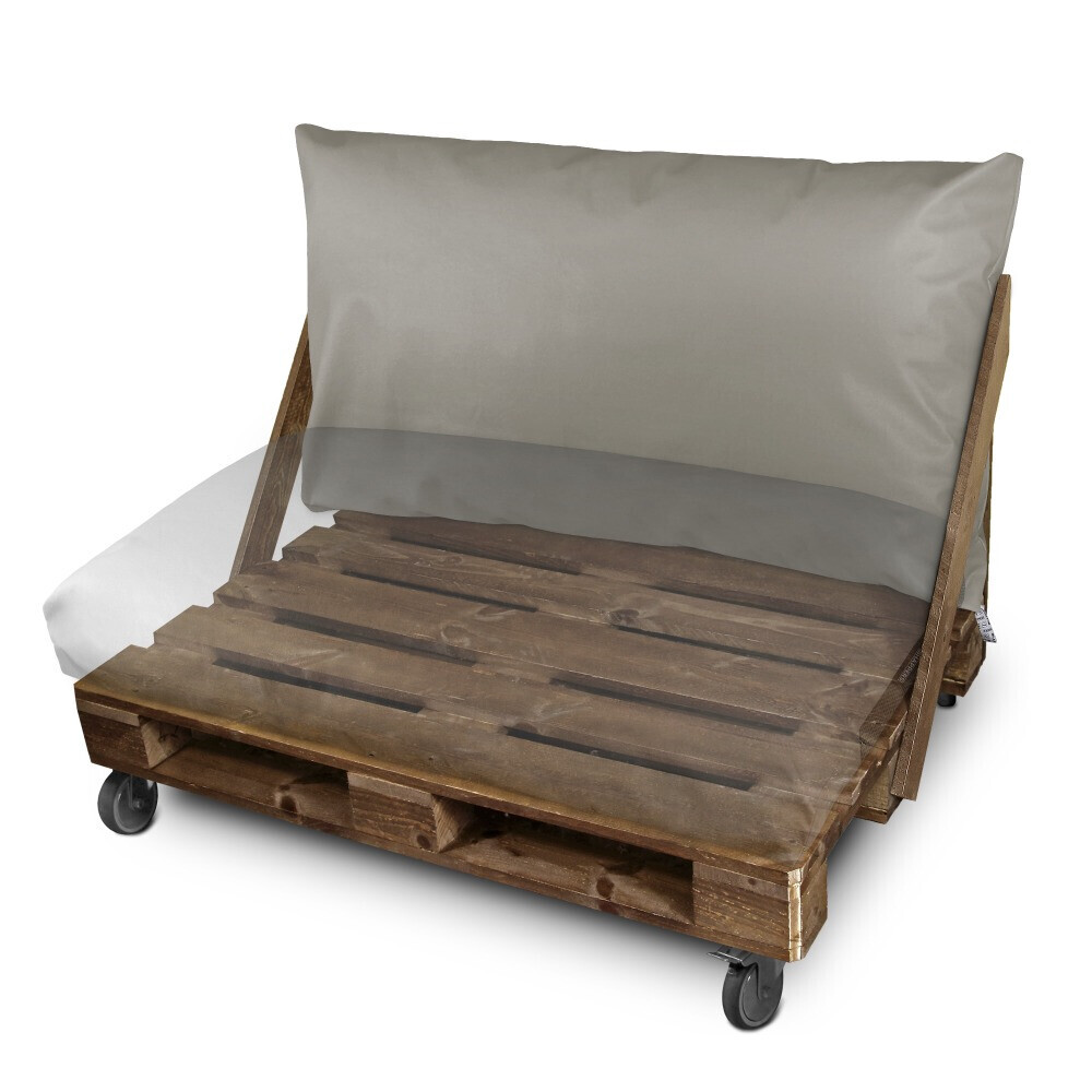 Cuscino per pallet in Similpelle da Esterno Grigio Chiaro (2)