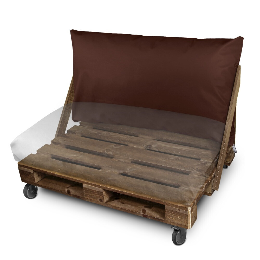 Cuscino per pallet in Similpelle da Esterno Marrone (2)