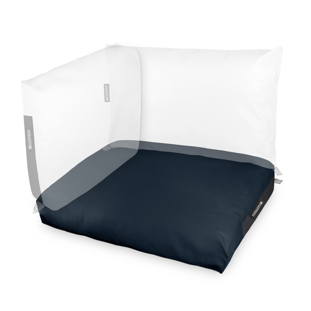 Cuscino per pallet in Similpelle da Esterno Blu scuro (2)