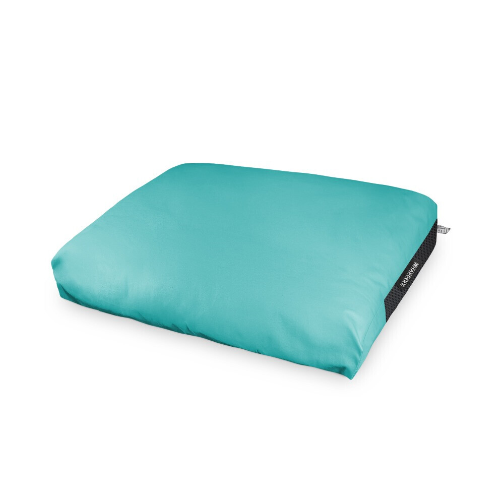 Cuscino per pallet in Similpelle da Esterno Turchese (1)