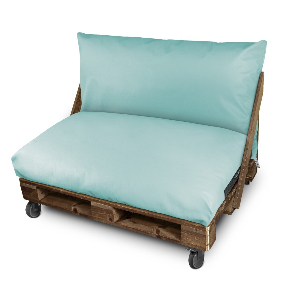 Cuscino per pallet in Similpelle da Esterno Cielo blu (1)