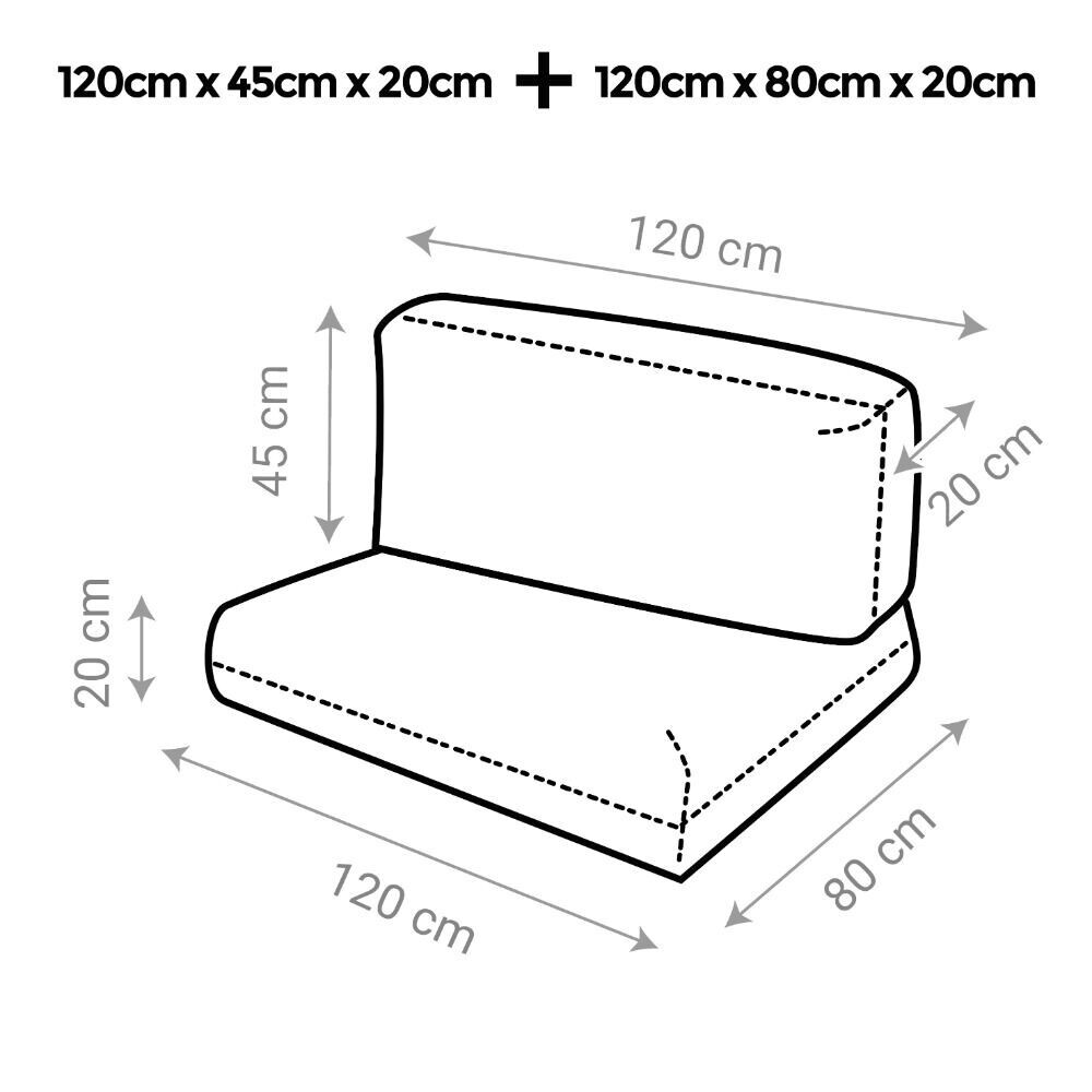 Cuscino per pallet in Similpelle da Esterno Rosso (5)