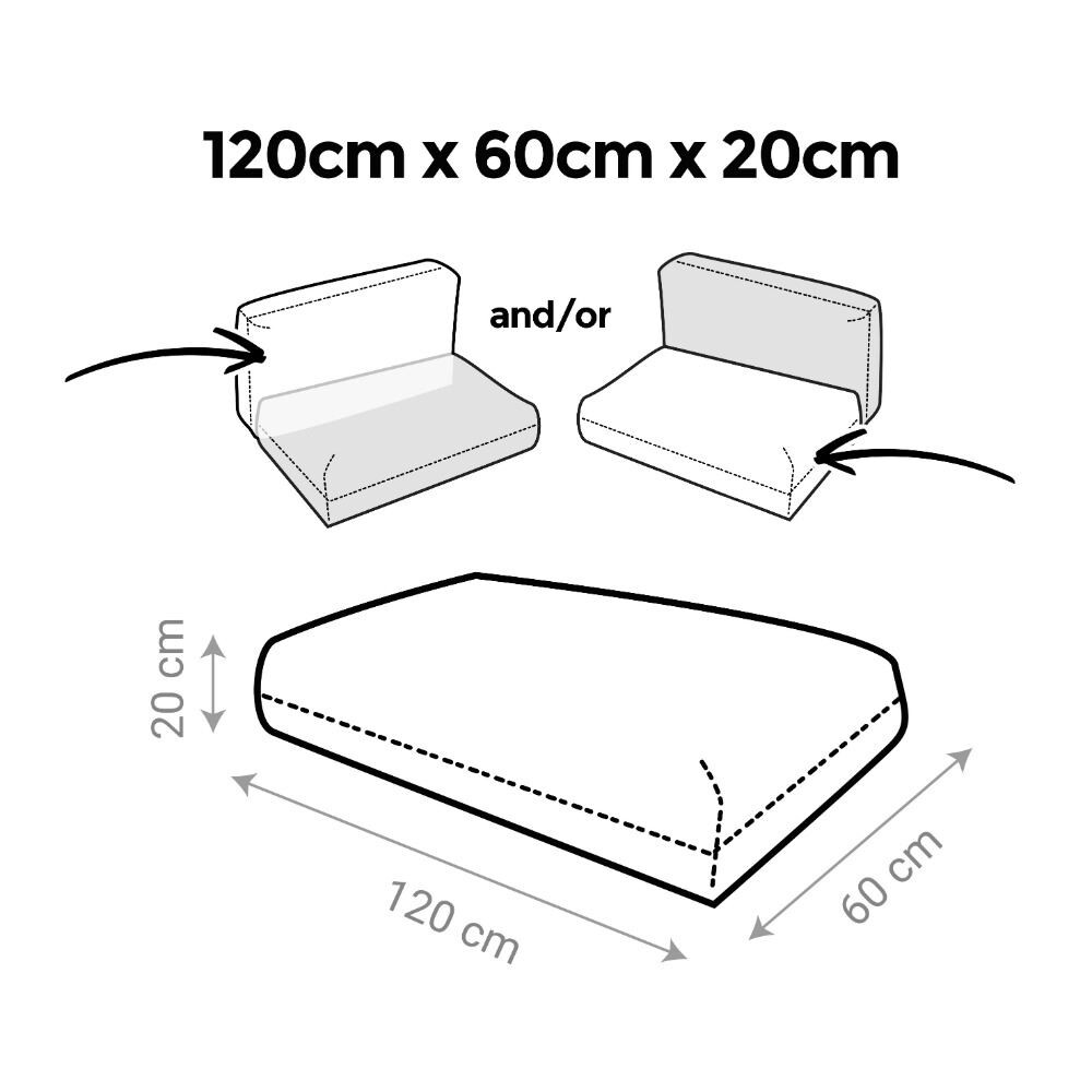 Cuscini per pallet da esterno Sabbia Naylim Opaco (7)