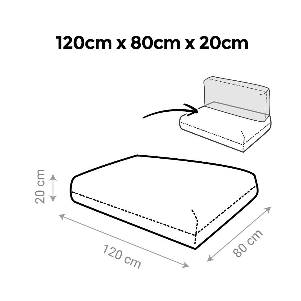 Cuscini per pallet da esterno Sabbia Naylim Opaco (6)