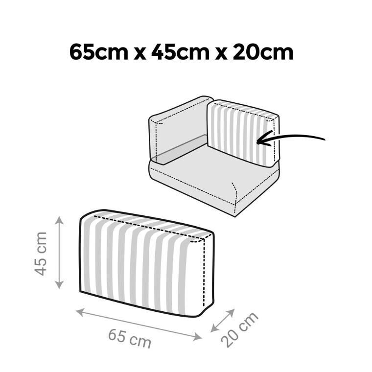 Cuscino per Pallet Toldotex Blu (5)