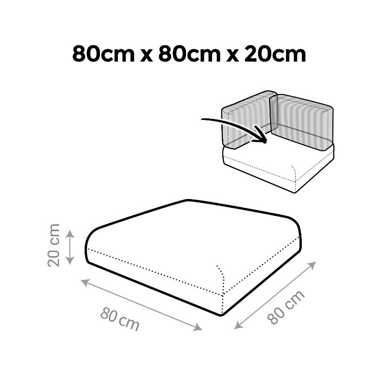 Cuscino per Pallet Toldotex Beige (5)