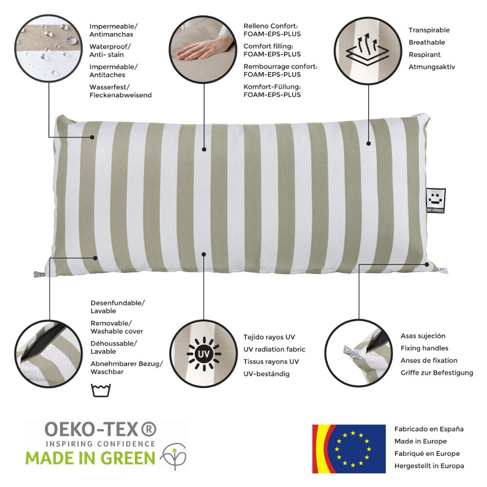 Cuscino per Pallet Toldotex Beige (4)
