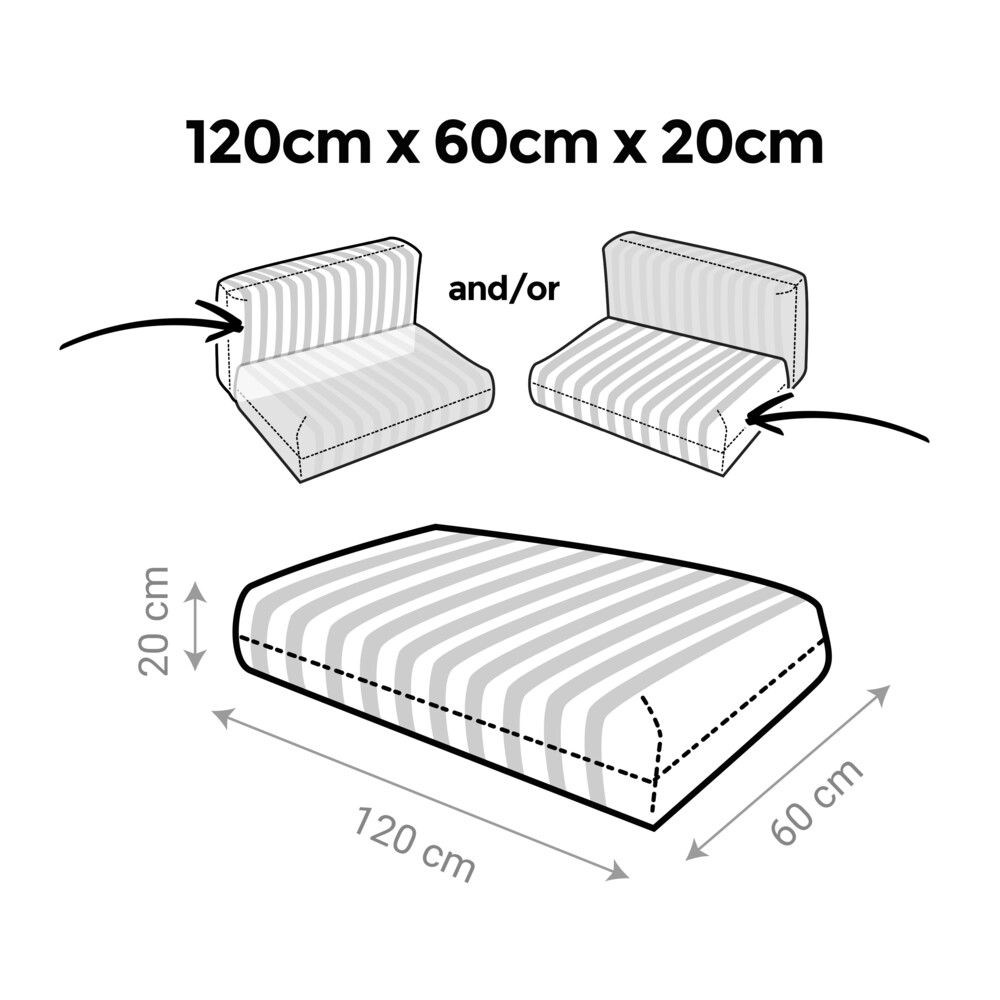 Cuscino per Pallet Toldotex Beige (5)
