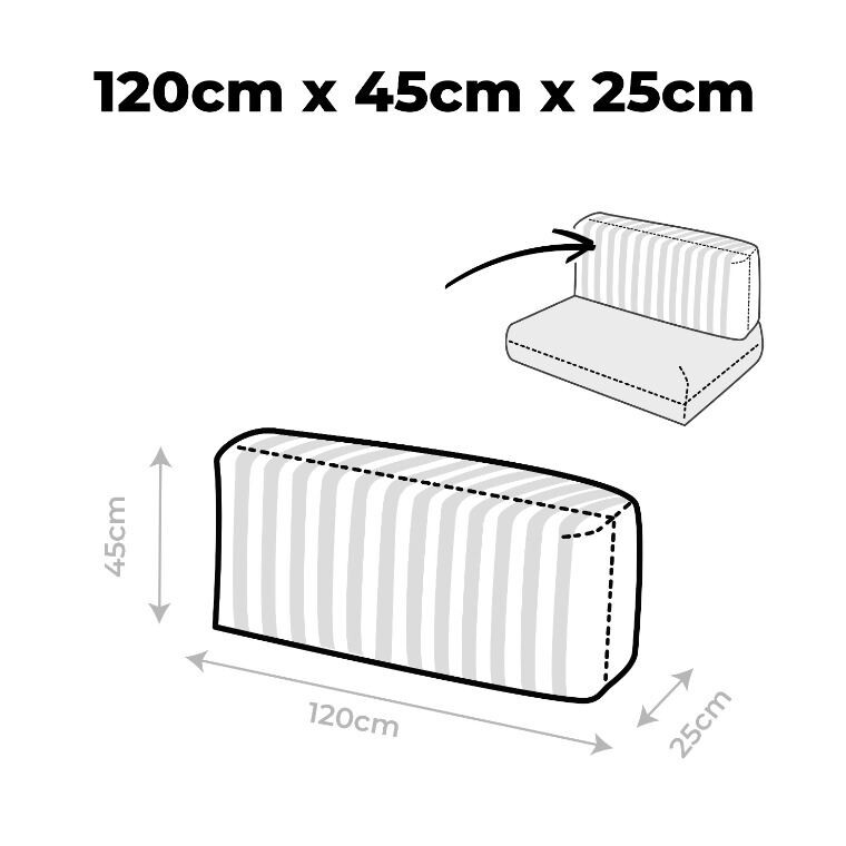 Cuscino per Pallet Toldotex Ecrù (5)