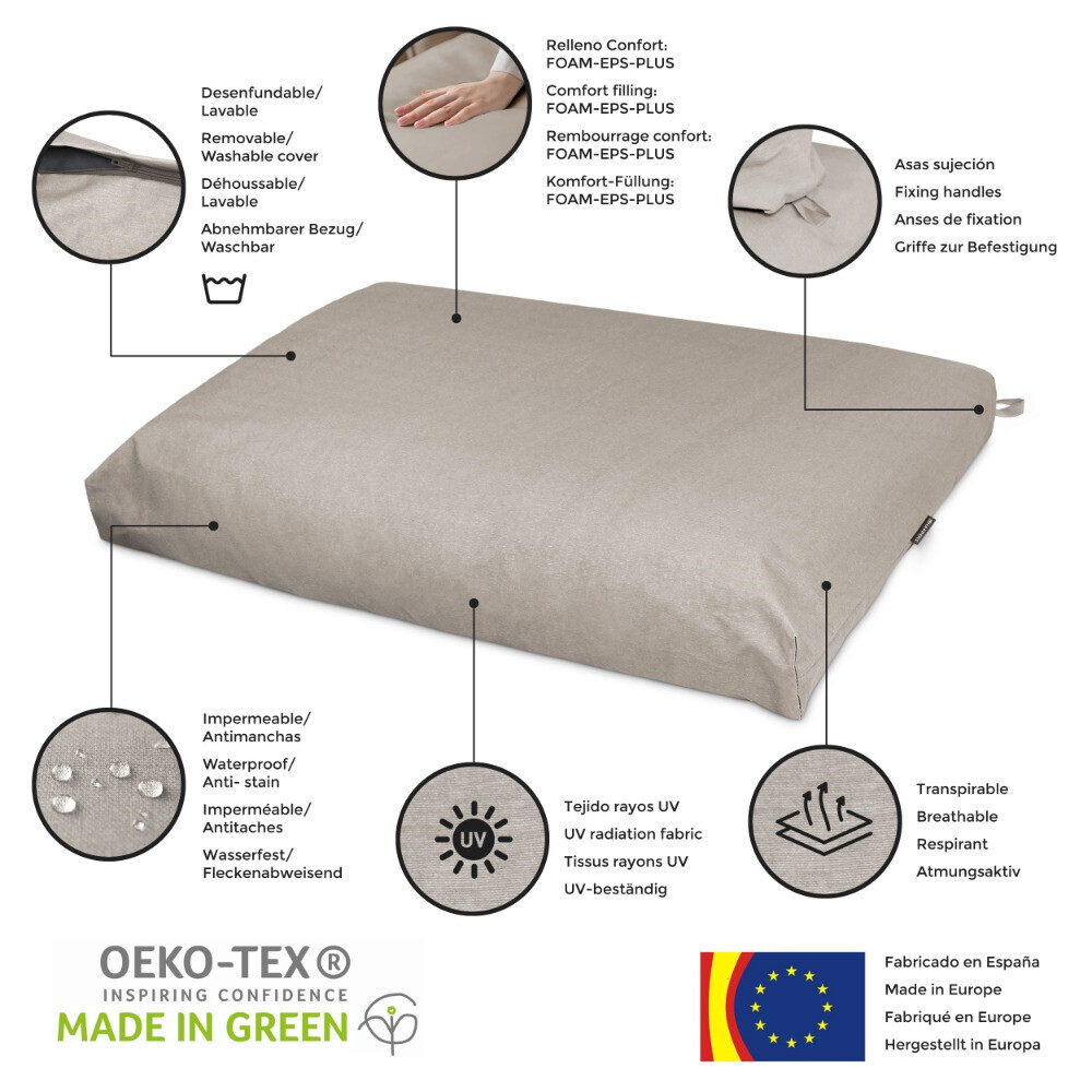 Cuscini per pallet da esterno Sabbia Naylim Opaco (4)
