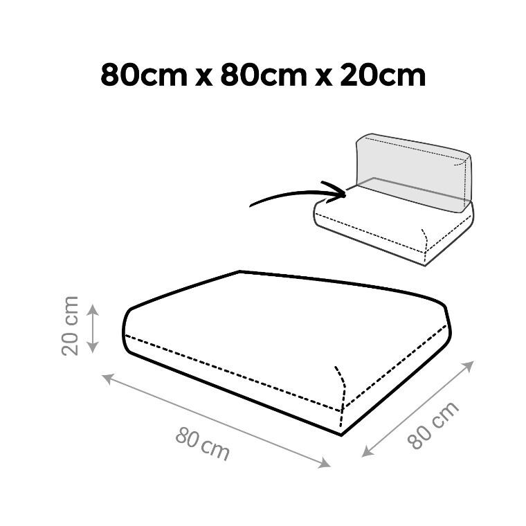 Cuscini per pallet da esterno Sabbia Naylim Opaco (5)