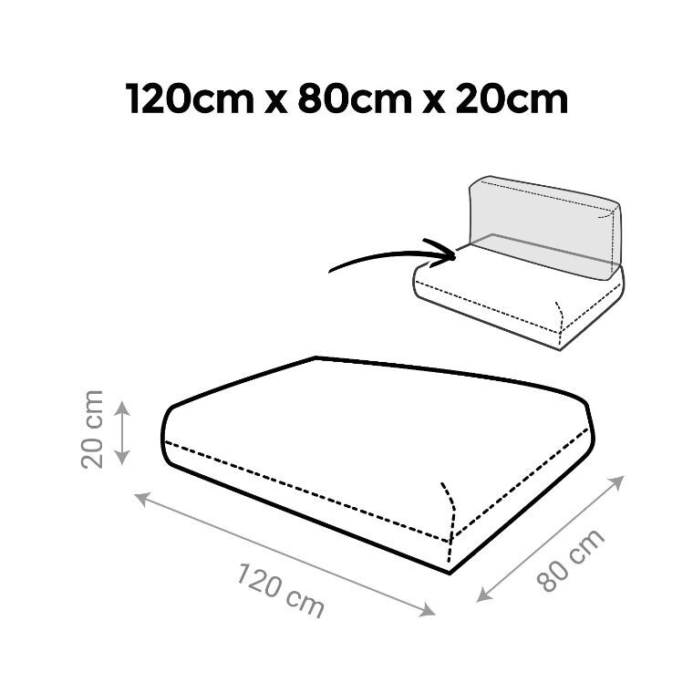 Cuscini per pallet da esterno Sabbia Naylim Opaco (5)