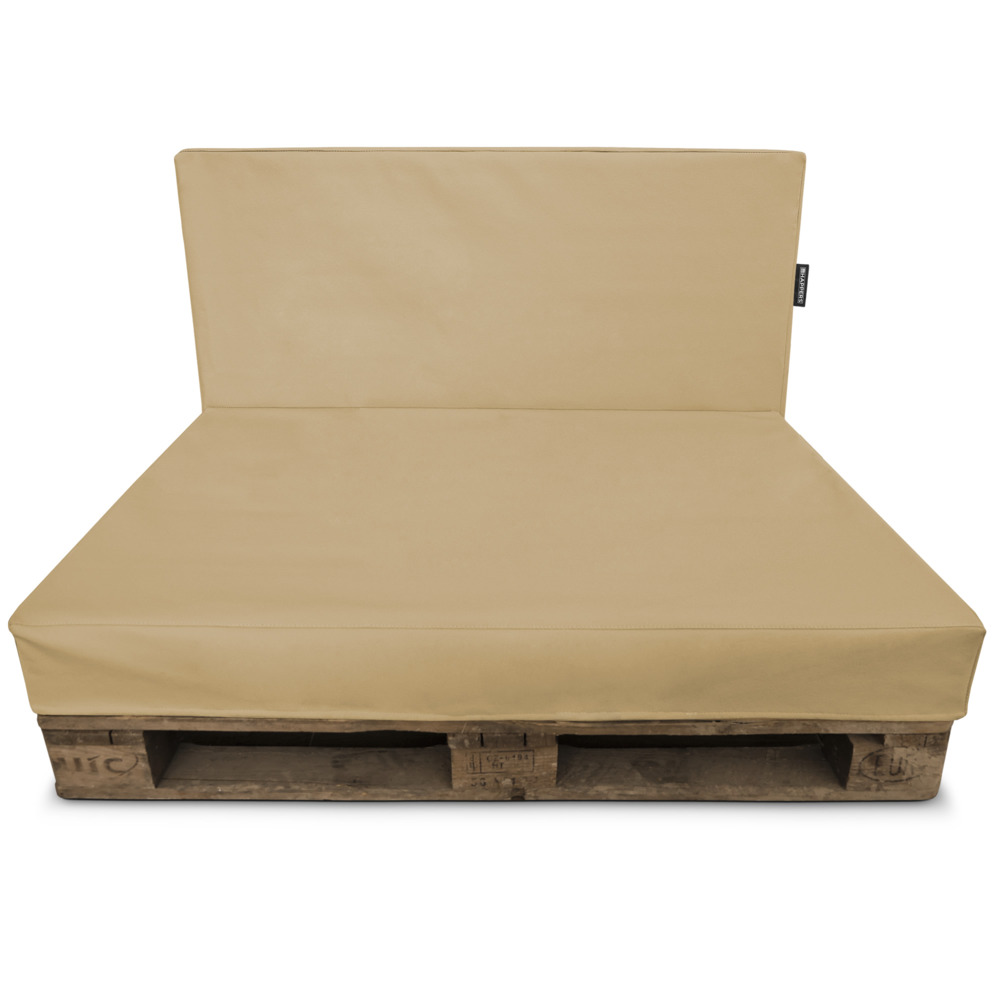 Funda para sofá de palet Beige polipiel para interior ()