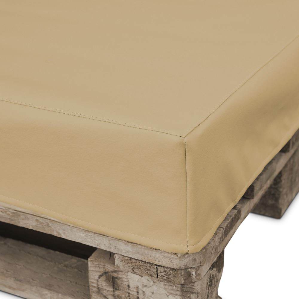 Funda para sofá de palet Beige polipiel para interior (5)