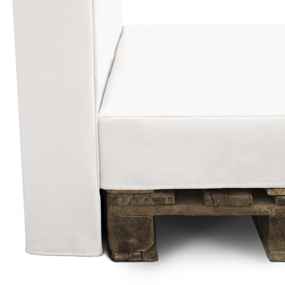 Funda para sofá de palet Blanco polipiel para interior (1)