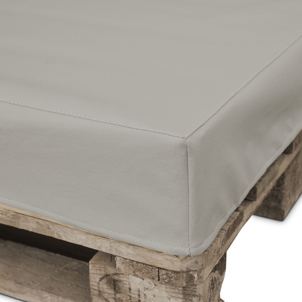 Funda para sofá de palet Gris Claro polipiel para interior (5)