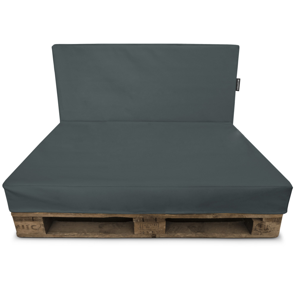 Funda para sofá de palet Gris polipiel para interior ()