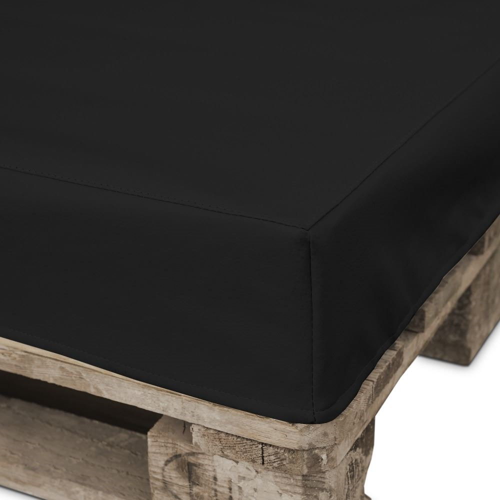 Funda para sofá de palet Negro polipiel para interior (5)