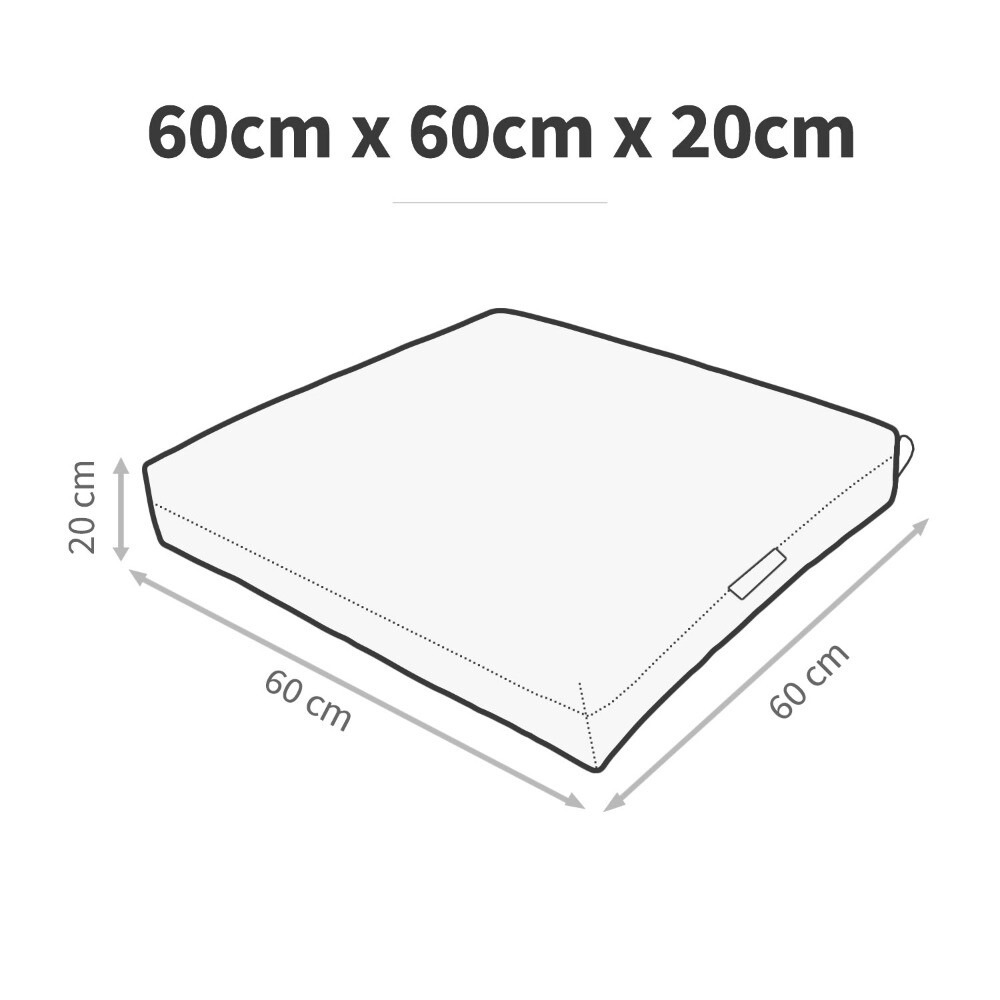 HAPPERS Cuscino da pavimento multiuso per esterno Naylim Mate Turchese (4)