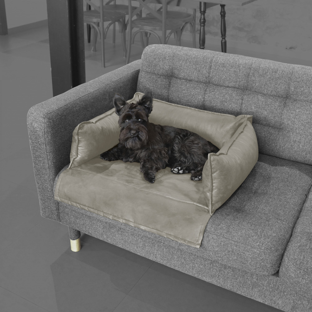 Funda Sofá Impermeable para Mascotas Gris Claro. (1)