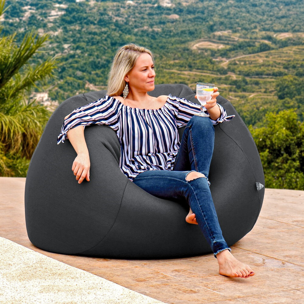 Mega Pouf Traspirante 3D Grigio Happers (1)