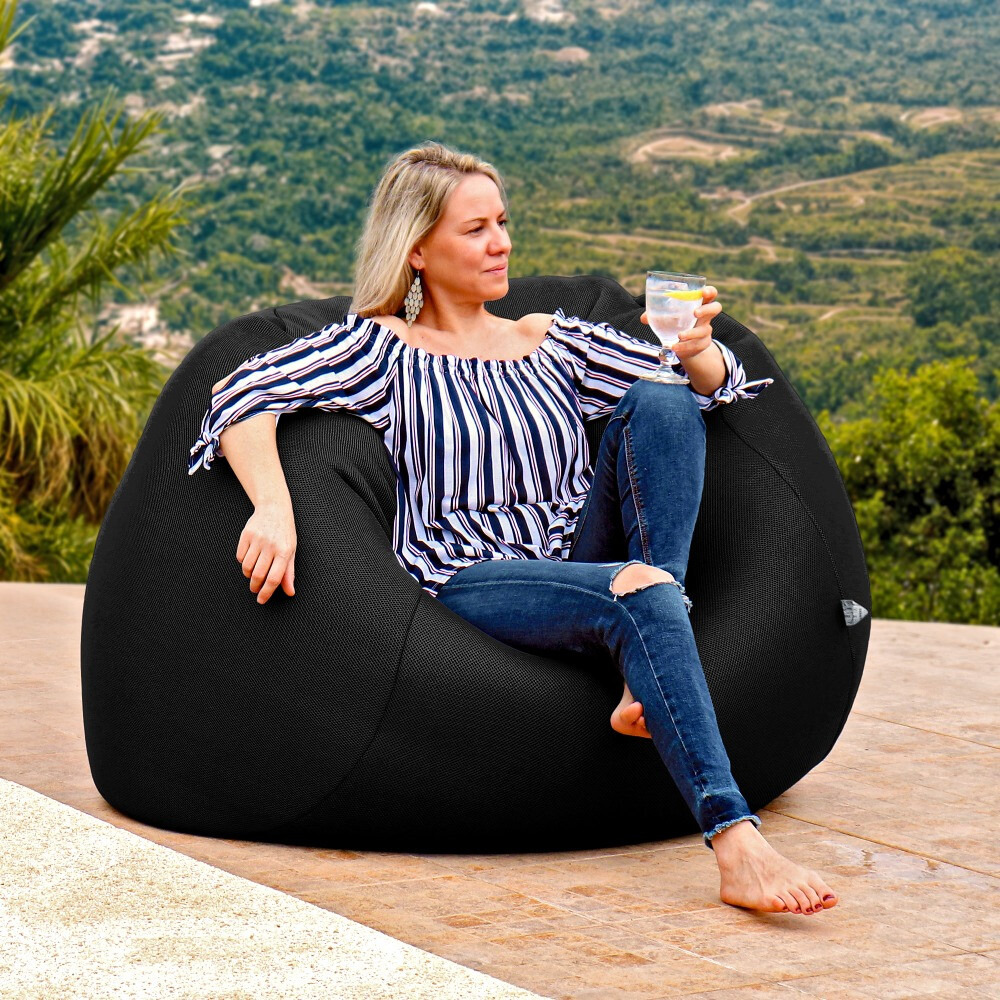 Mega Pouf Traspirante 3D Nero Happers (1)