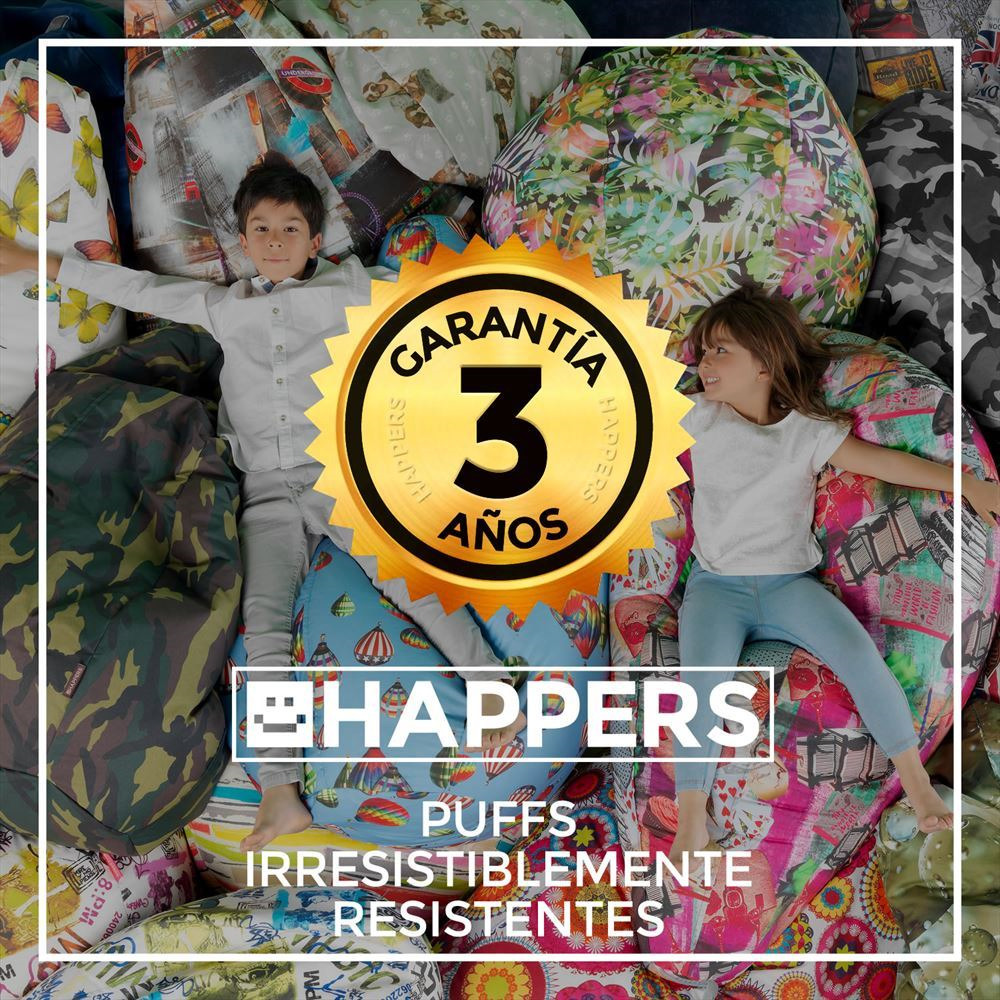 Puff Butaca Estampado Corazones Happers (7)