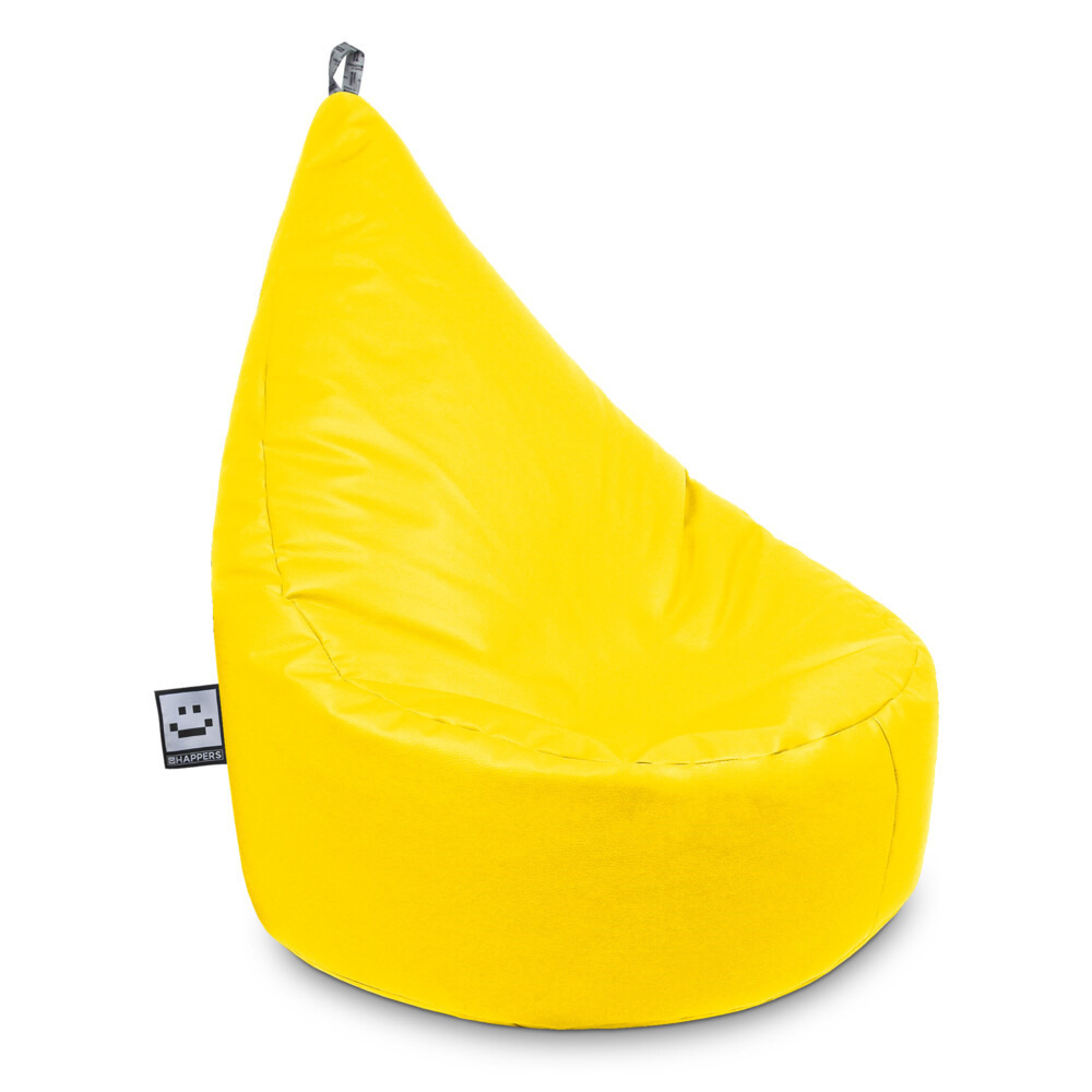 Puff Butaca Polipiel Amarillo ()