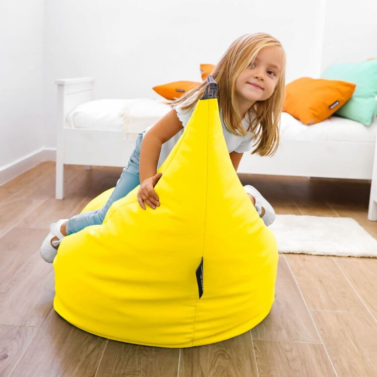 Puff Butaca Polipiel Amarillo (1)
