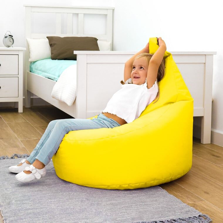 Puff Butaca Polipiel Amarillo (2)