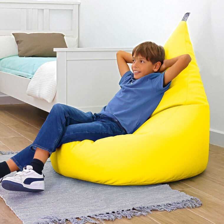 Puff Butaca Polipiel Amarillo (2)