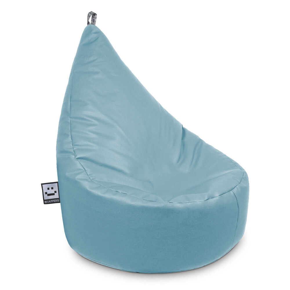 Pouf Poltrona Similpelle Cielo Blu ()