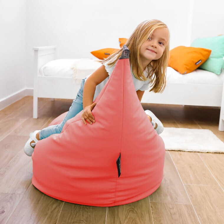 Pouf Poltrona Similpelle Corallo (2)