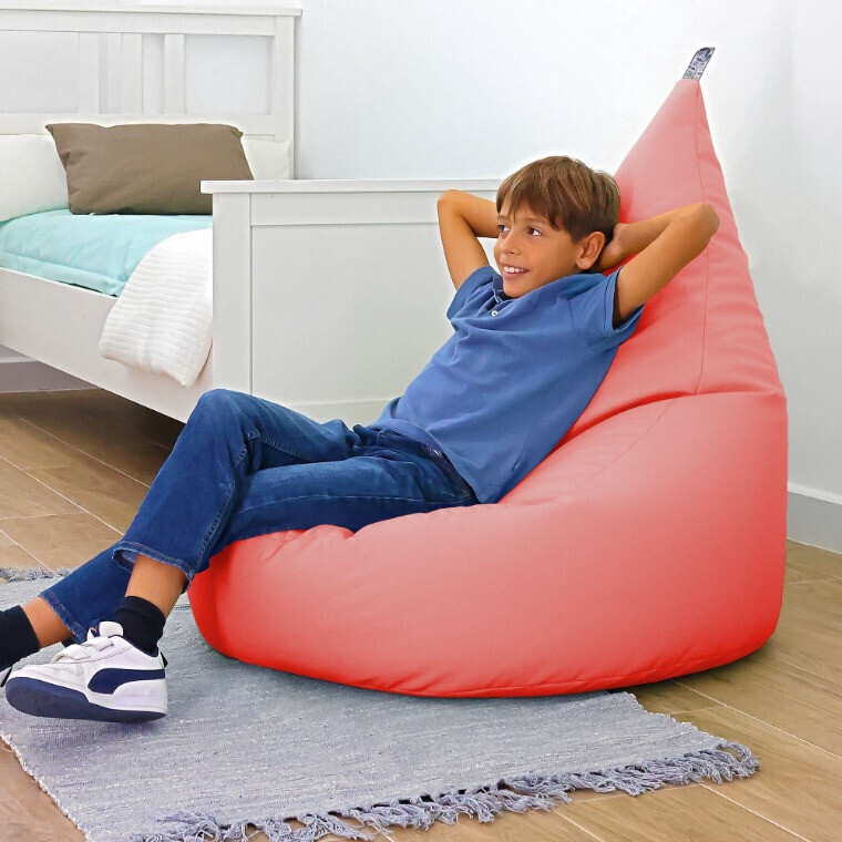 Pouf Poltrona Similpelle Corallo (2)