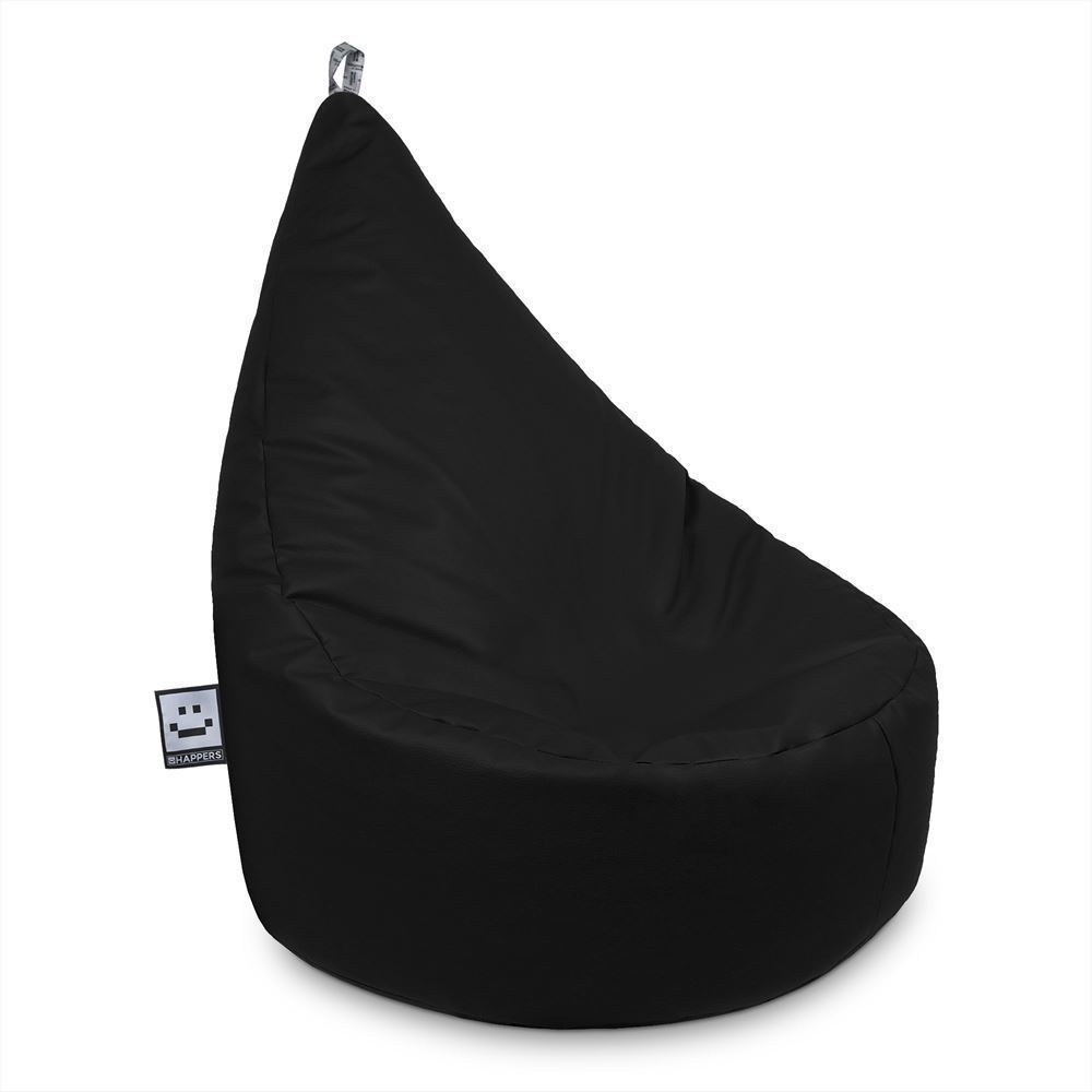 Puff Butaca Polipiel Exterior o Interior Negro Happers ()
