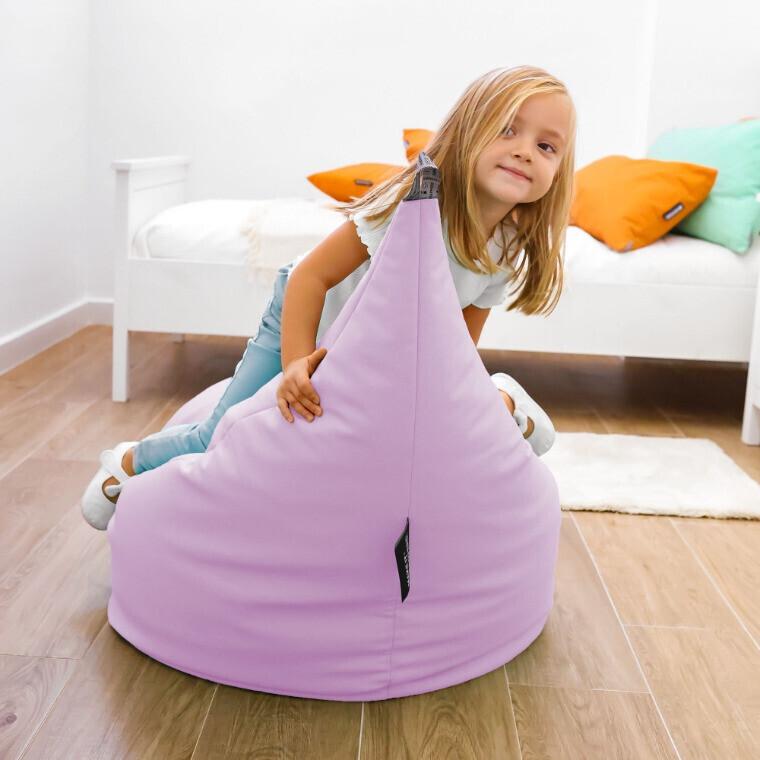 Pouf Poltrona Similpelle Lavanda (2)